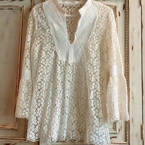 Sundance Catalog Lace Top M